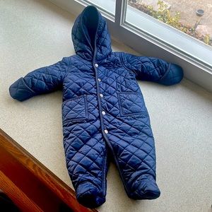 Ralph Lauren Baby winter snowsuit body suit navy blue 6M